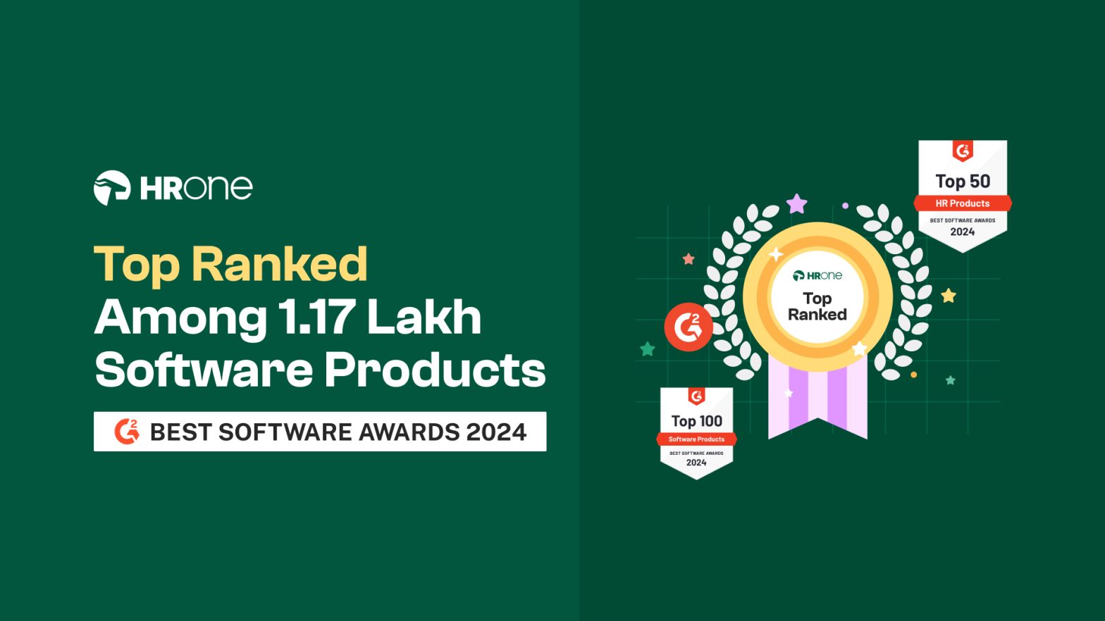 hrone earns in G2's top software products for 2024