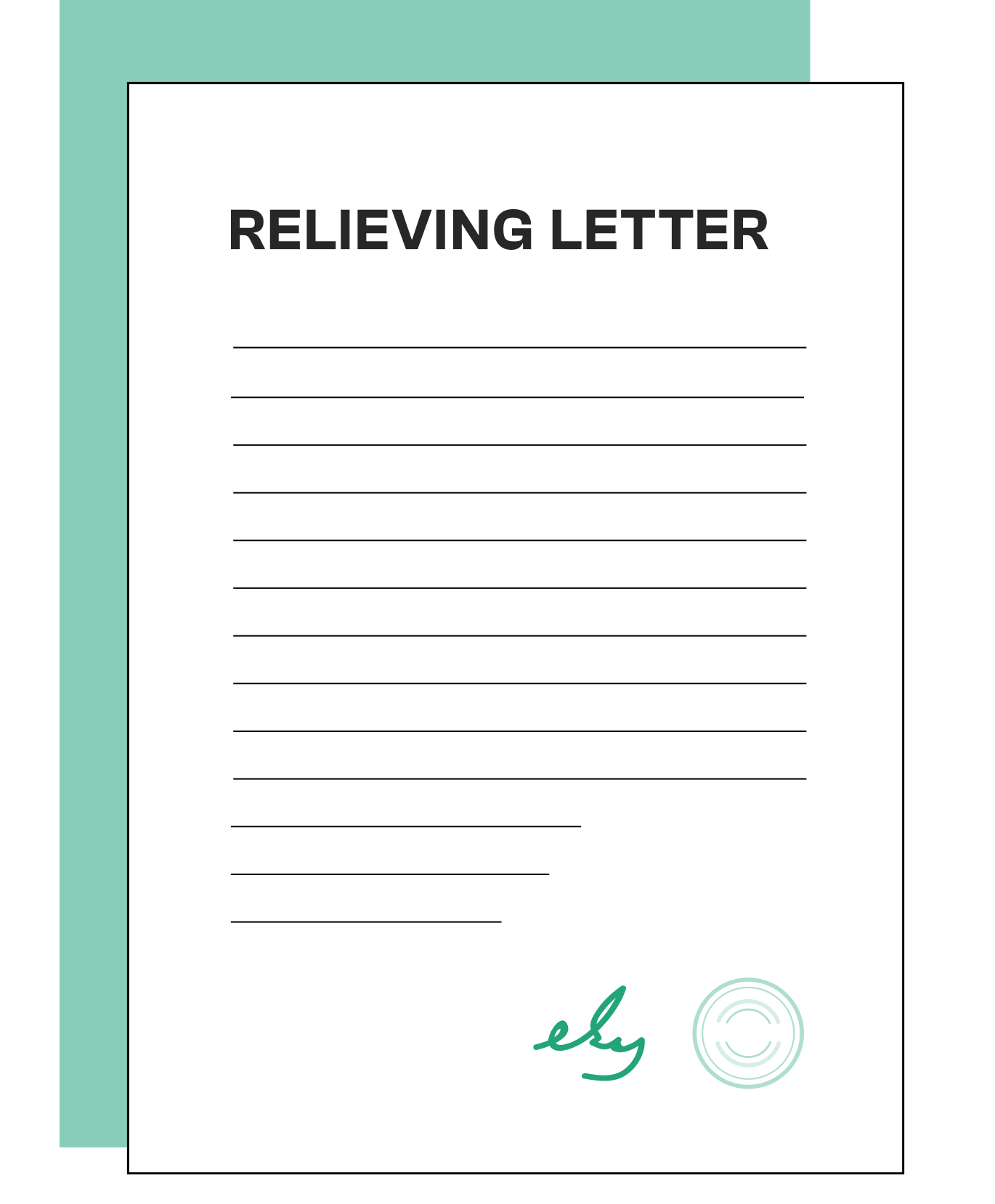 Relieving letter format