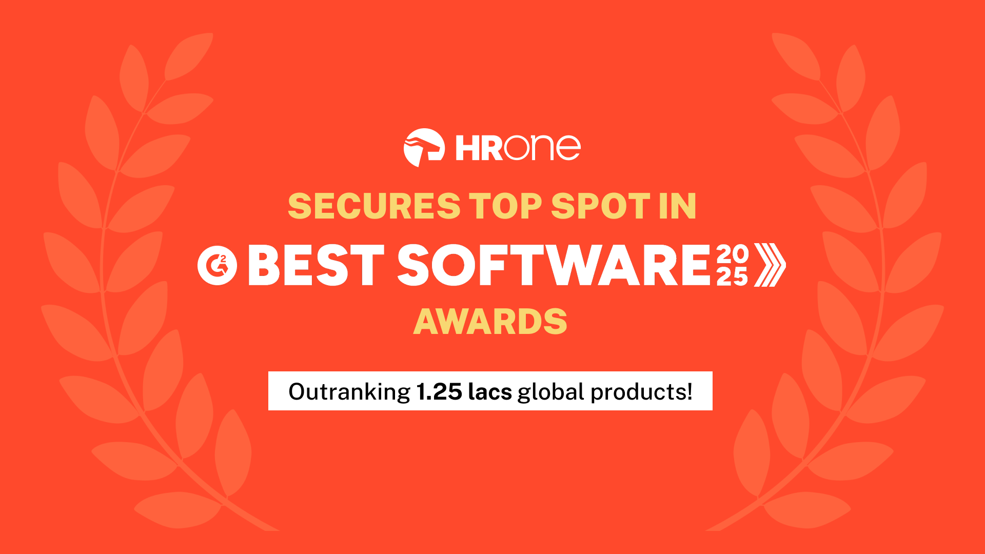 HROne Win in G2’s 2025 Best Software Awards Belongs to YOU