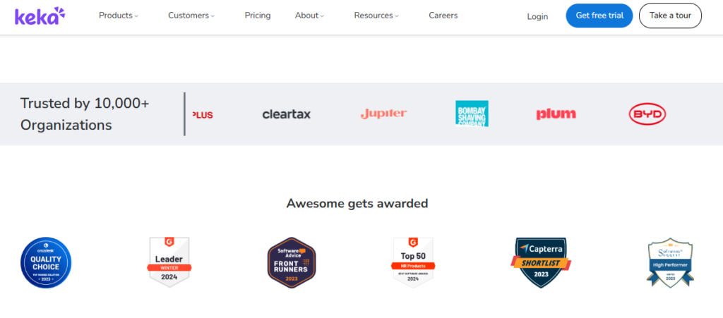 Hrms Software Hr Software Hrone Keka Hrms Trusted By 10,000+ Organizations With G2 Leader Winter 2024, Capterra Shortlist, And Software Suggest Awards