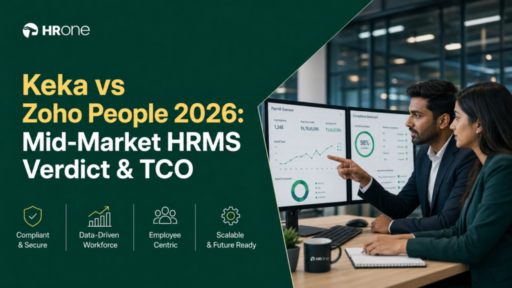 Keka vs Zoho People India 2026: The Mid-Market HRMS Verdict on Payroll, Compliance, and TCO