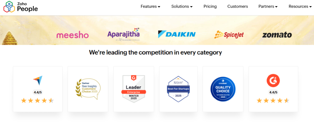 Hrms Software Hr Software Hrone Zoho People Awards: 4.4/5 Rating, Gartner Peer Insights, G2 Leader Enterprise Winter 2025, Crozdesk Quality Choice
