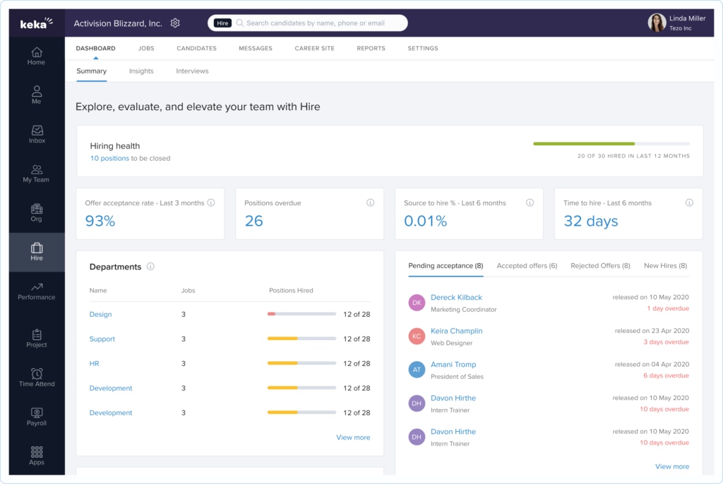 Keka Hr Payroll And Kiosk Facial Recognition Interface For Mid-Market Indian Manufacturing Hr Teams.