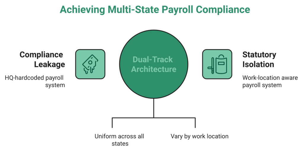 Hrms Software Payroll Hrms Diagram Comparing Central And State Payroll Statutes Converging Into One Compliant Multi-State Payroll Run In India.