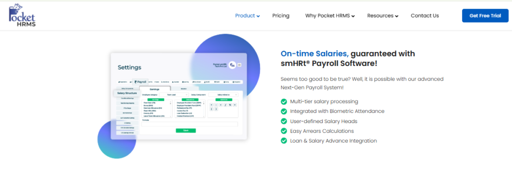 Hrms Software Attendance Management Hrone Pocket Hrms Payroll Settings With Multi-Tier Salary Structure, Pf, Esi, And Arrears For Hospitality Staff