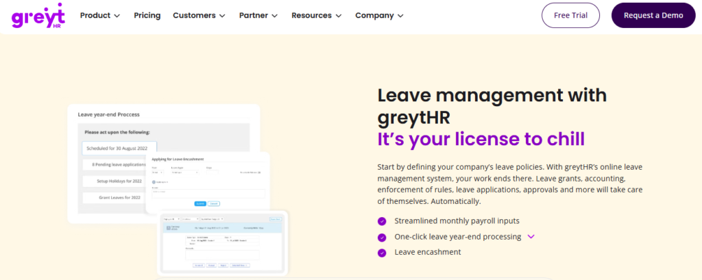 Hrms Software Hr Software Hr Software Greythr Leave Management System Automating Leave Year End, Payroll Inputs, And Leave Encashment