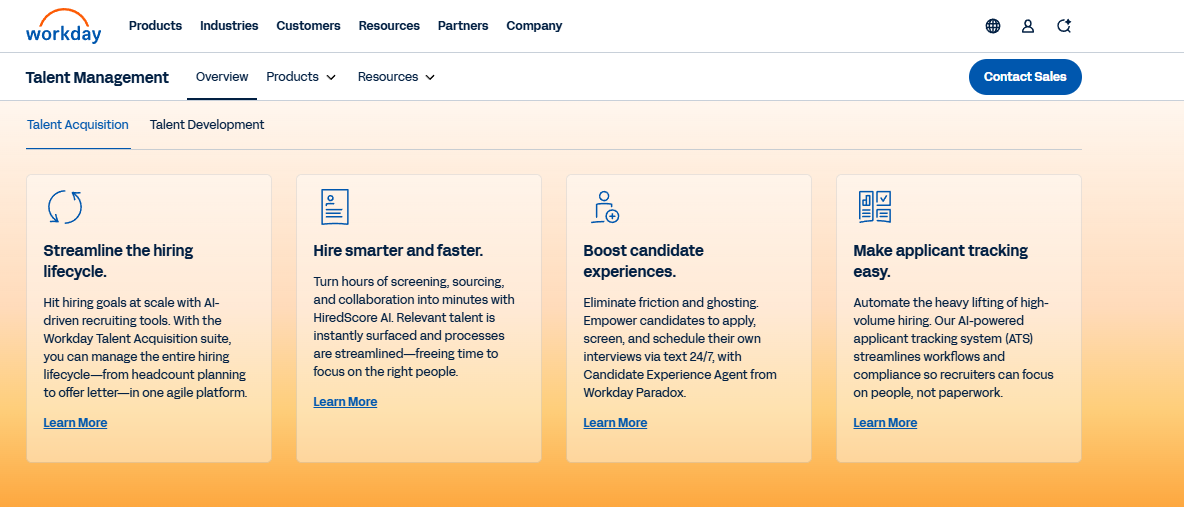Hrms Software Hrone Workday Talent Management Overview Covering Hiring Lifecycle, Ai Screening And Applicant Tracking